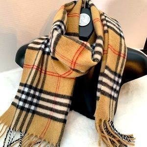 Lambs Wool Plaid Scarf